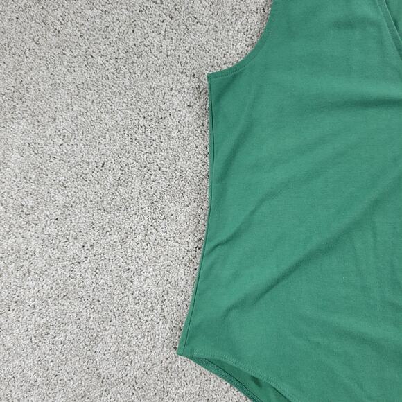 A New Day Womens Bodysuit XL Green V Neck Sleeveless Undershirt Stretch New - Picture 8 of 12